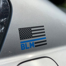 Load image into Gallery viewer, Blue Lives Matter American Flag Decal
