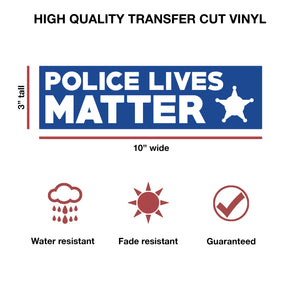 Police Lives Matter Die Cut Decal