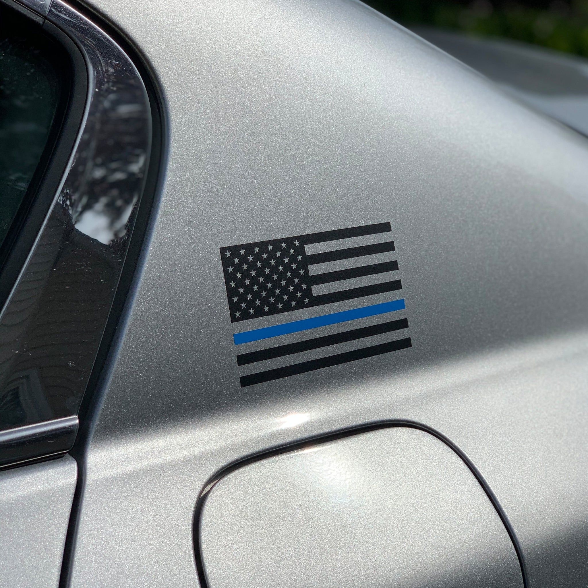 Thin Blue Line Flag Decal – American Die-Cut Decals